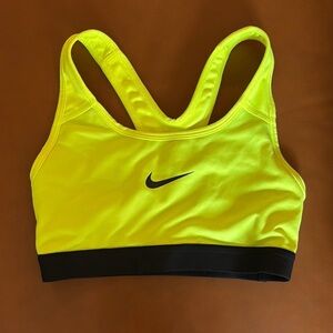 Nike DRI-FIT Women's Sports Bra Neon yellow size xs